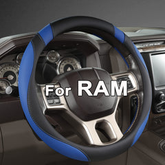 West Llama steering cover on a Dodge RAM 1500 16-inch wheel enhances grip and style