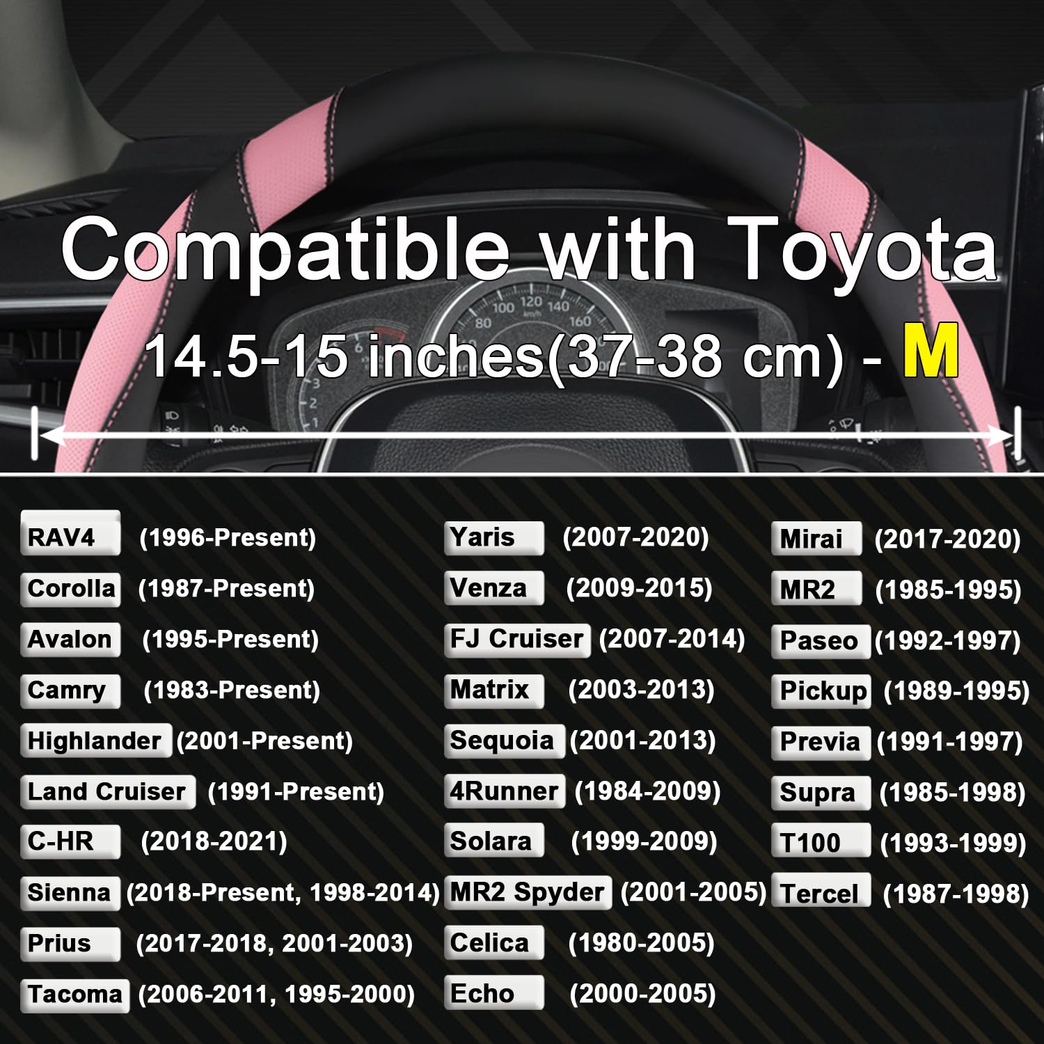 West Llama customized cover on Toyota Rav4 highlighting non-slip inner grip.