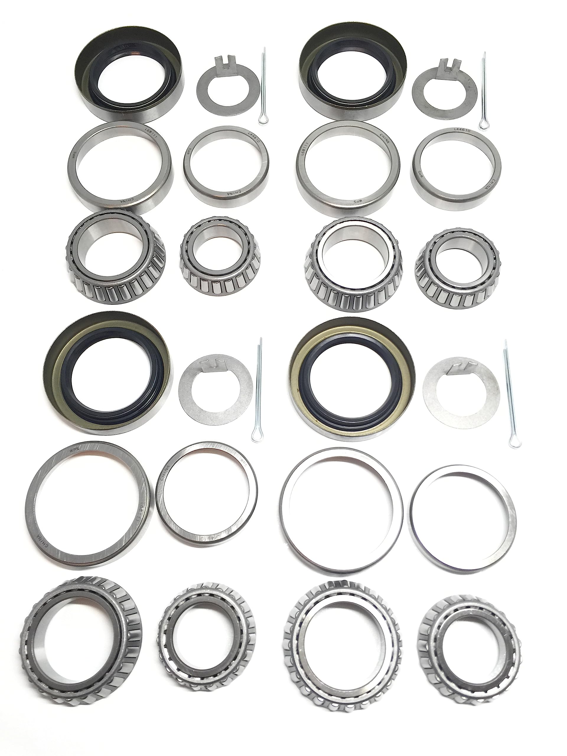 WESTERNPRIME outer bearings and races L44649/L44610 protect the hub from debris