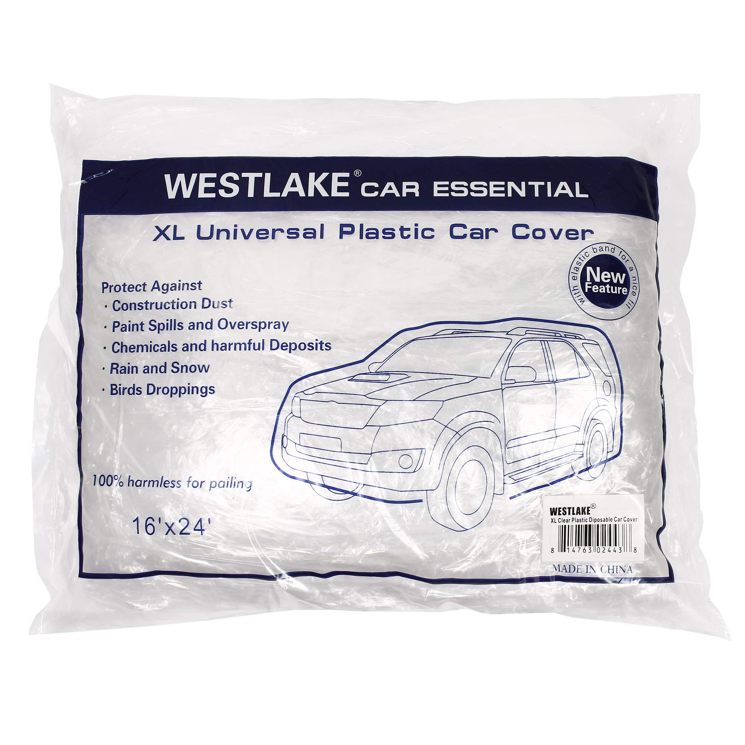 West Lake Car Essentials cover on car shields against rain and pollen.