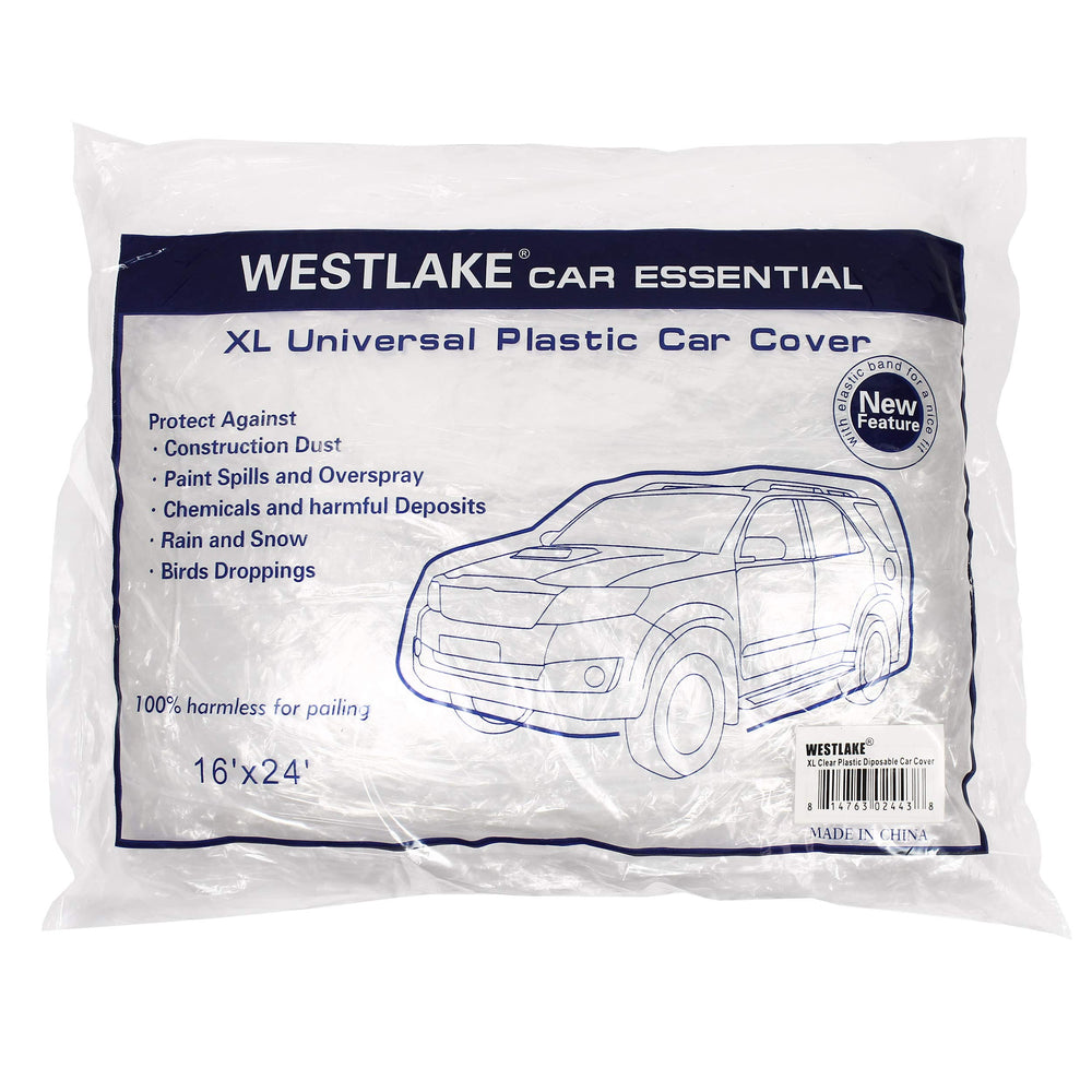 West Lake Car Essentials cover on car shields against rain and pollen.
