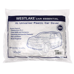 West Lake Car Essentials cover on car shields against rain and pollen.