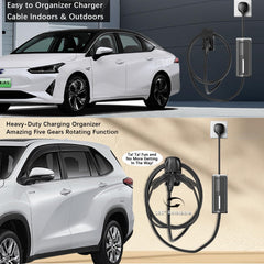 Westsaim EV charger holder acts as a tidy cable organizer in garage