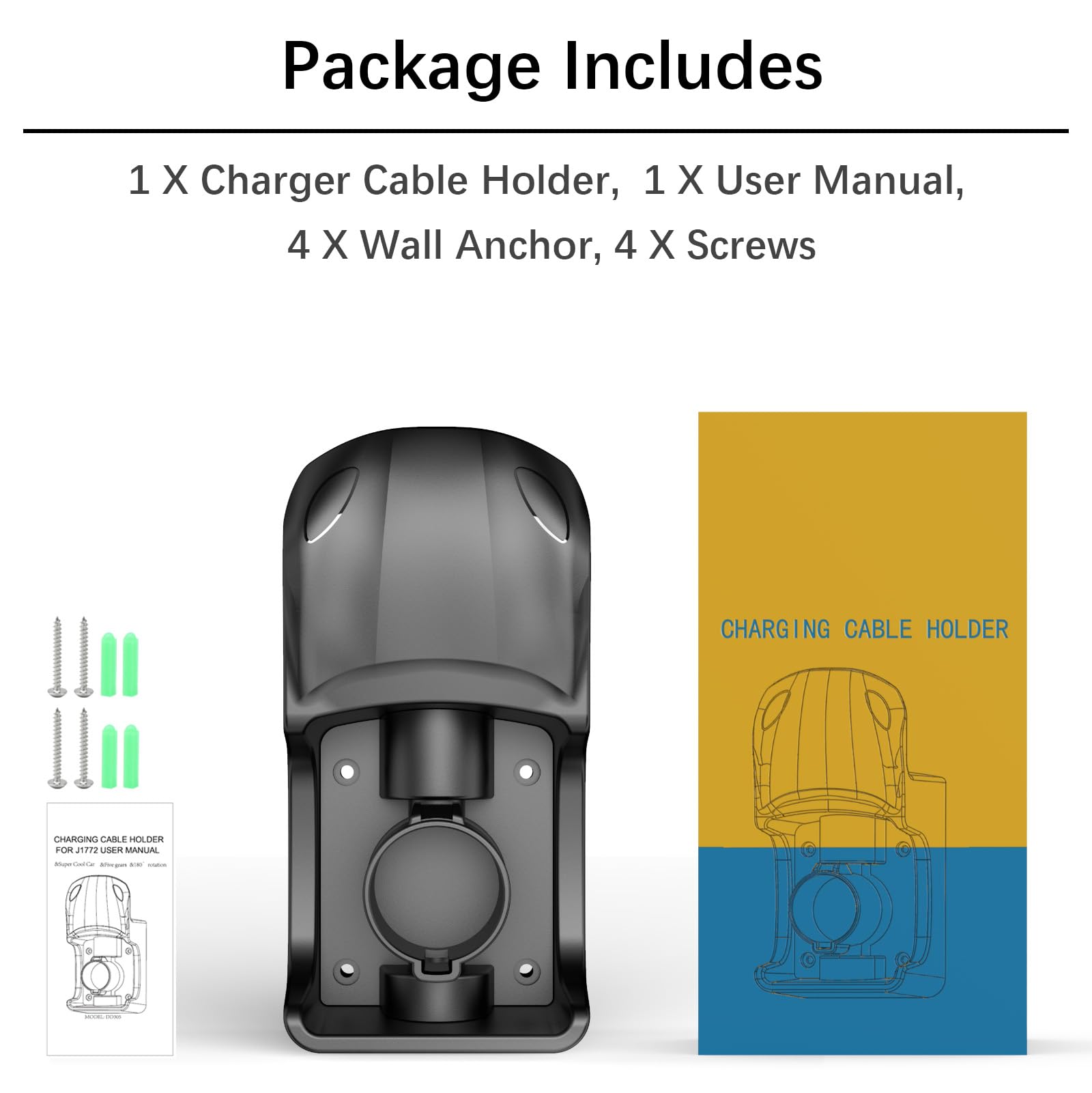 Westsaim charger holder installation kit with hardware and manual