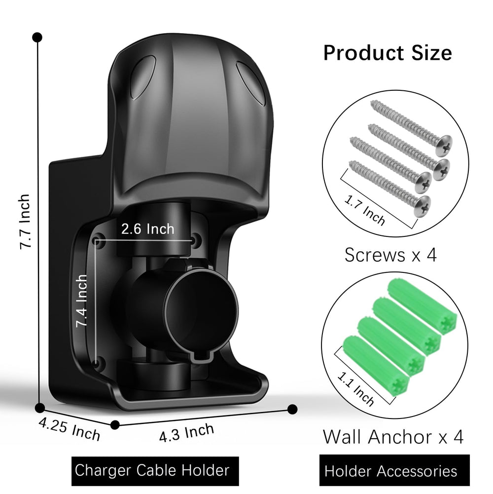 Westsaim EV charger holder made of flame-retardant ABS for durability