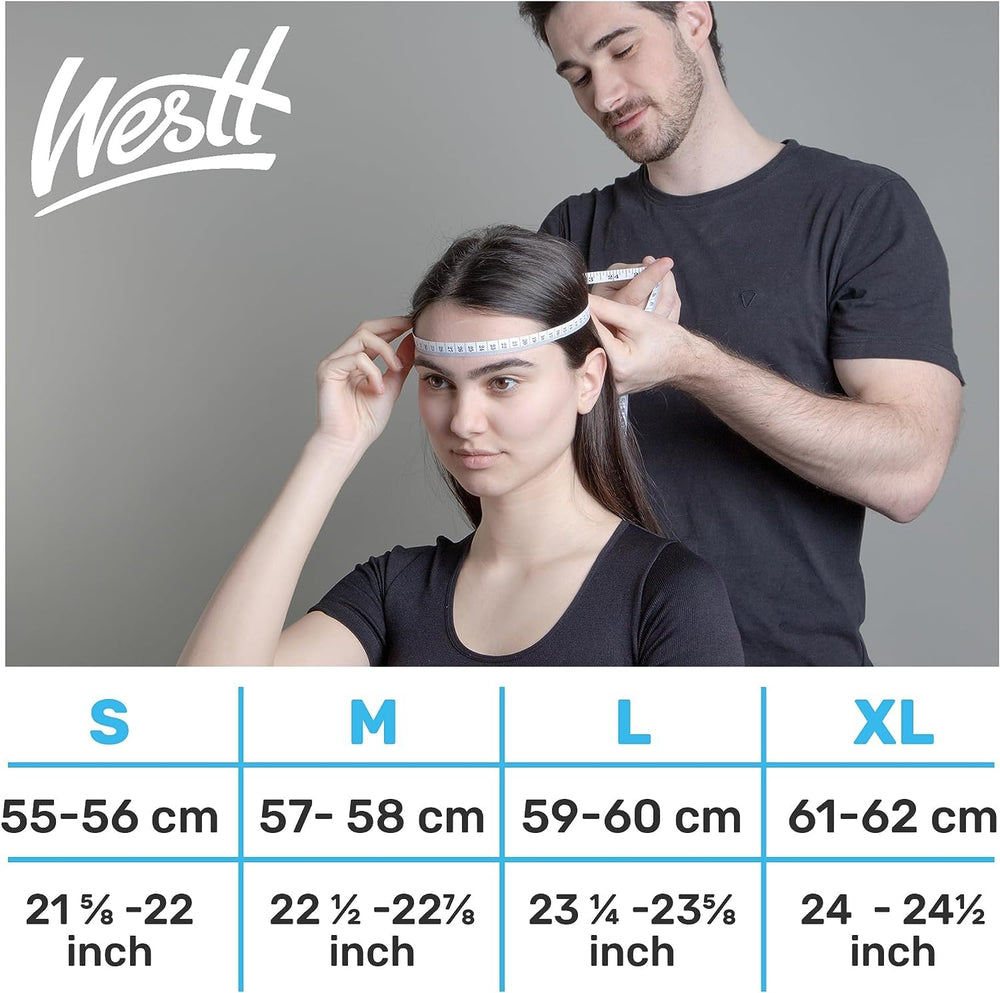Westt ABS shell with EPS foam absorbs impacts on rough trails