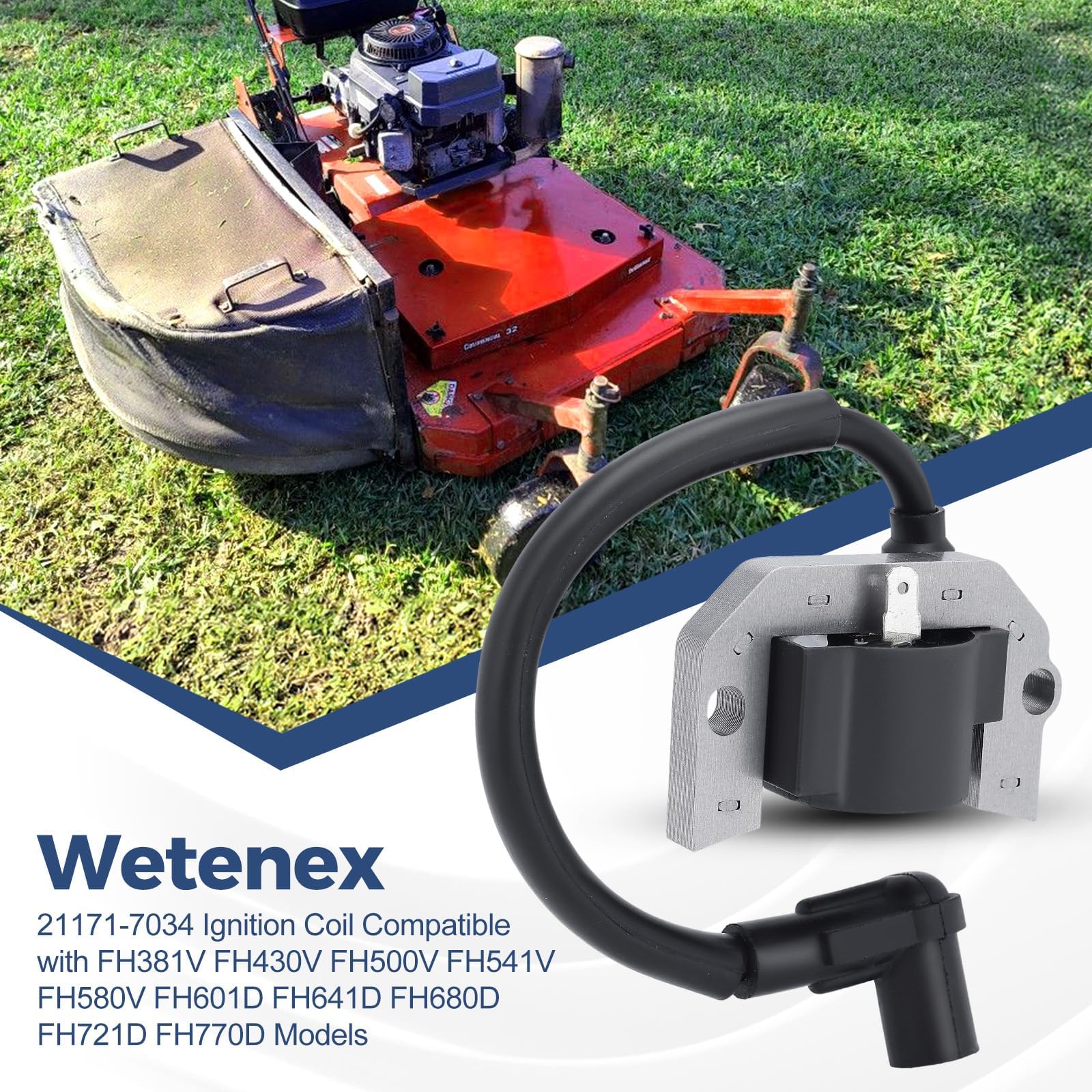 Wetenex ignition coil installed on compatible engine for smooth starts
