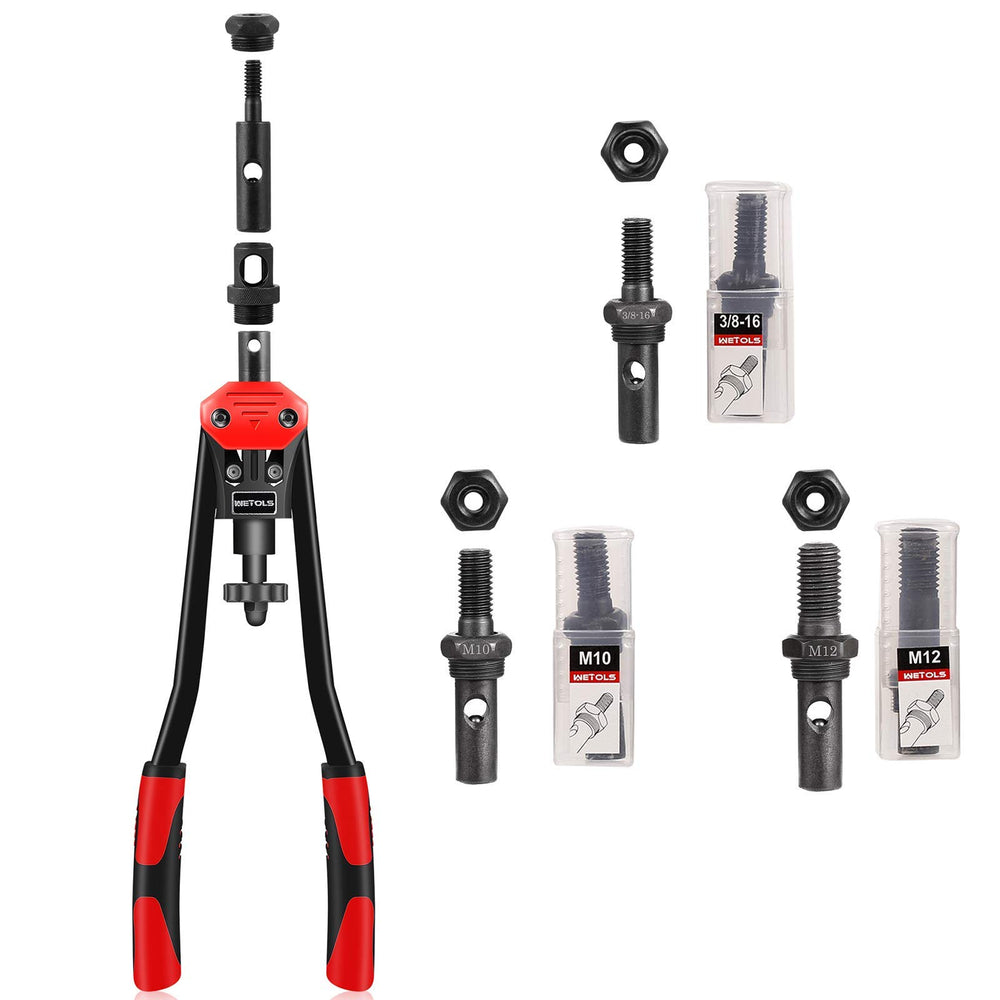WETOLS 11-piece mandrel set provides versatile range for rivet nuts
