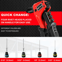 WETOLS aluminum body rivet gun delivering durable performance