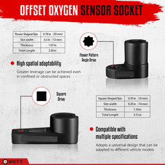 WETT oxygen sensor unit socket 27mm enables secure removal.