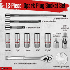 WETT spark plug socket 3-4in with high-torque grip
