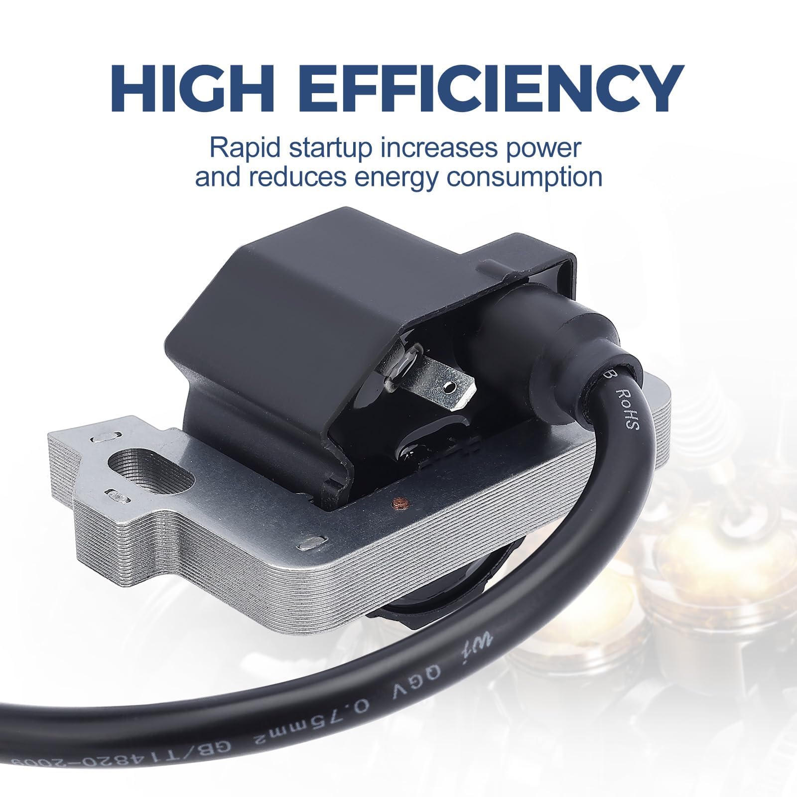 Wetenex GCV190 ignition coil for Honda engines highlights universal spark path and easy swap