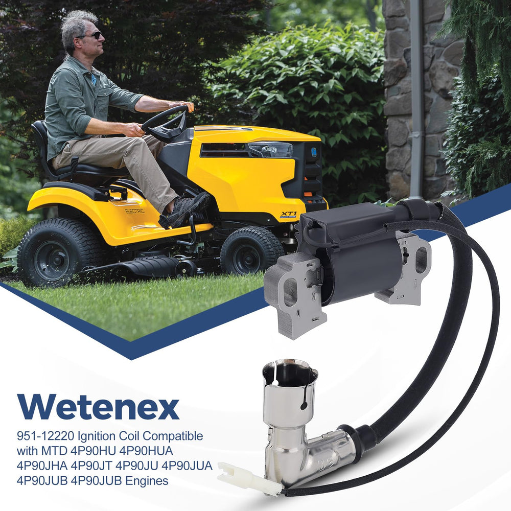 Wetenex ignition coil 4P90JHA delivers consistent ignition for smooth mowing