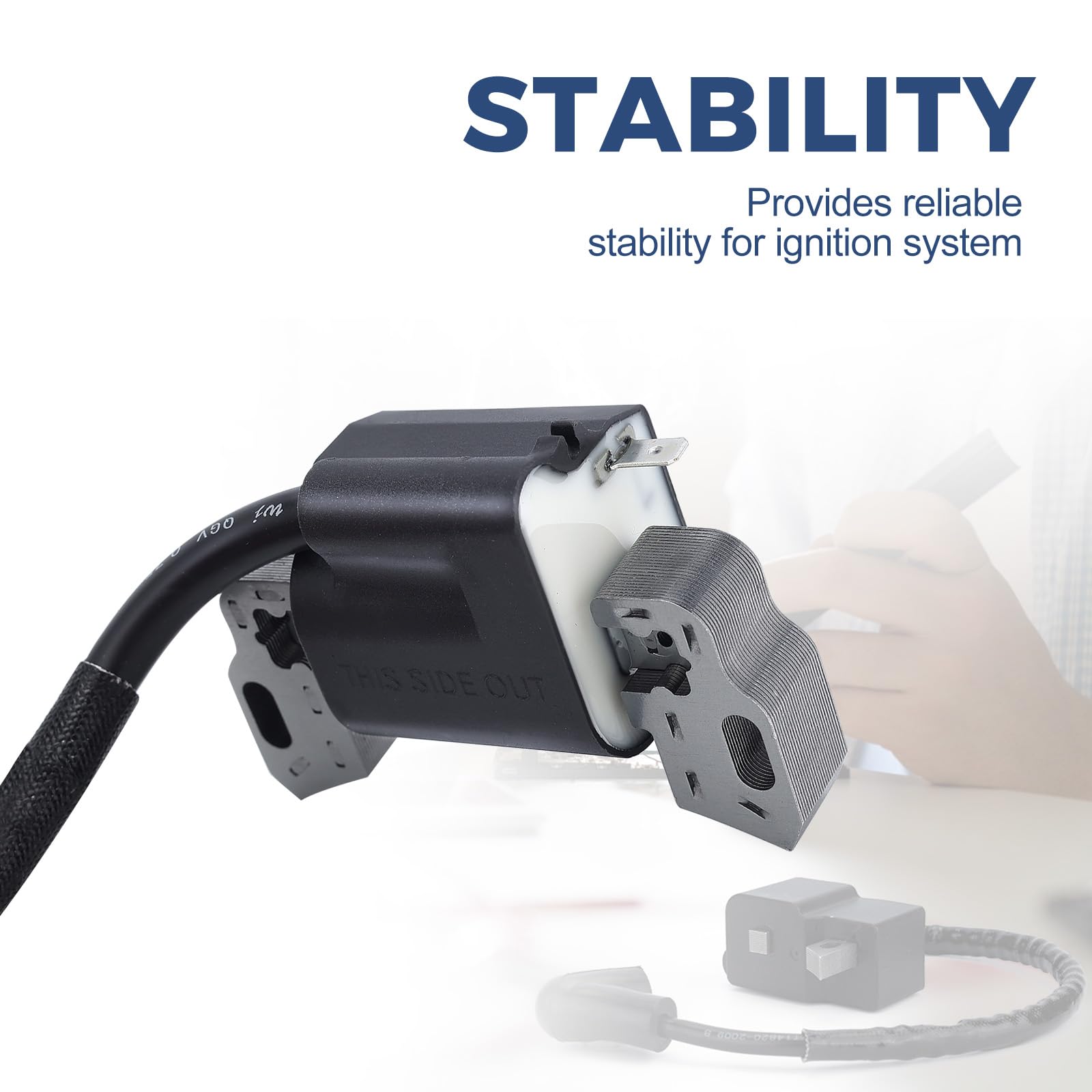 Wettenex ignition coil wiring lead length emphasizes flexible connection for mower setups