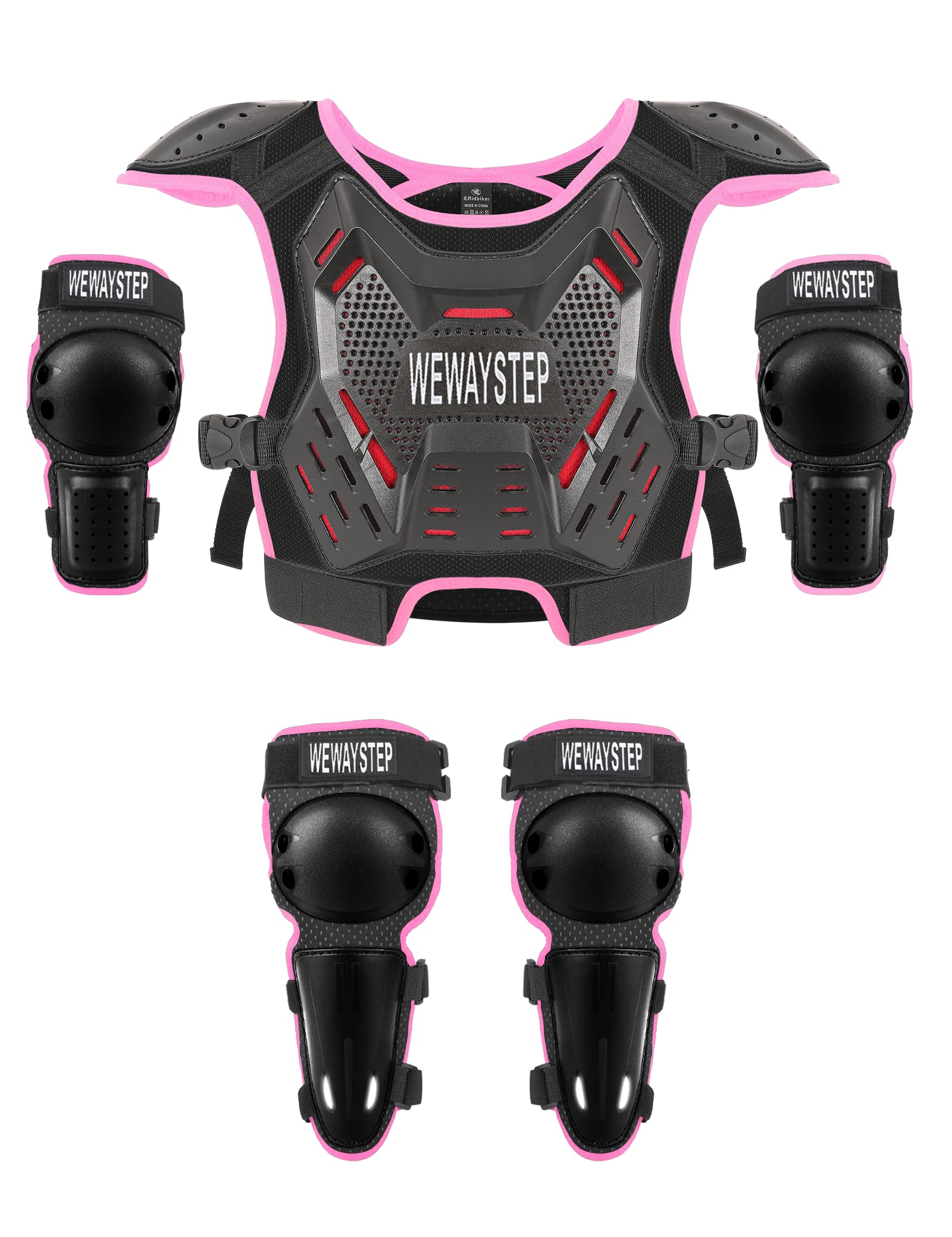 WEWAYSTEP kids dirt bike chest protector with adjustable-fit protection
