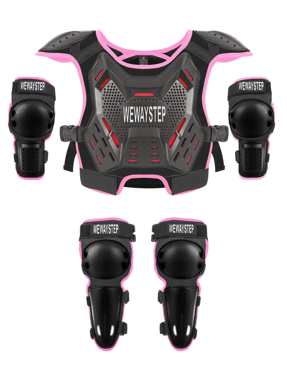 WEWAYSTEP kids dirt bike chest protector with adjustable-fit protection