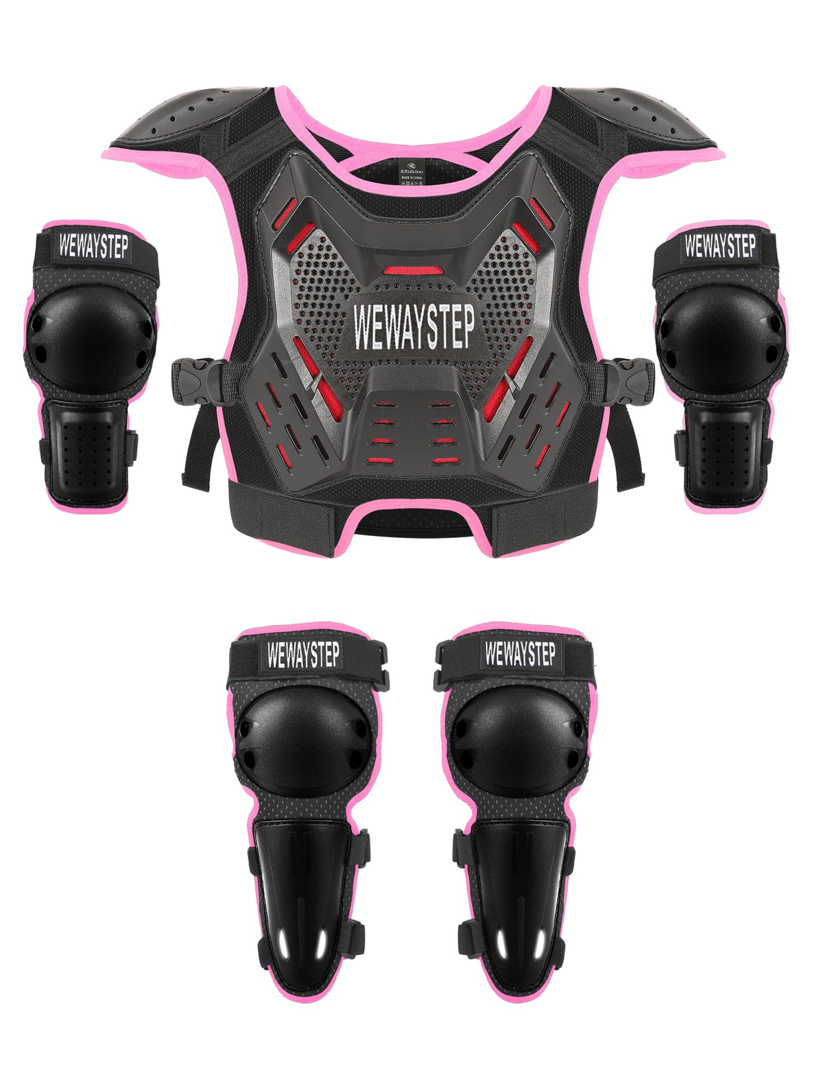 WEWAYSTEP kids dirt bike chest protector with adjustable-fit protection