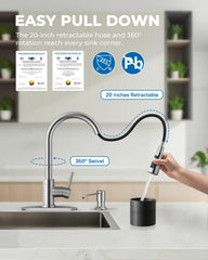 WEWE brushed nickel finish adds a modern, durable look.
