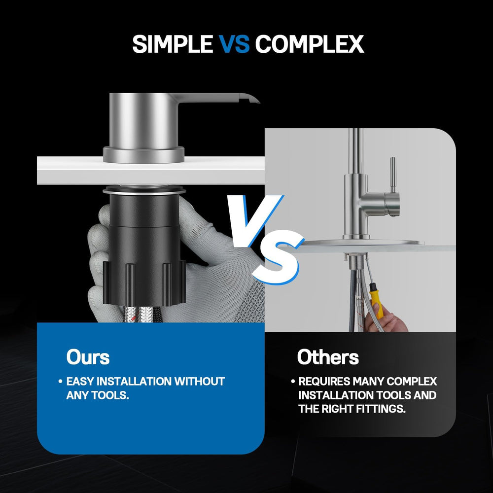 WEWE ceramic cartridge delivers smooth temperature and flow control.