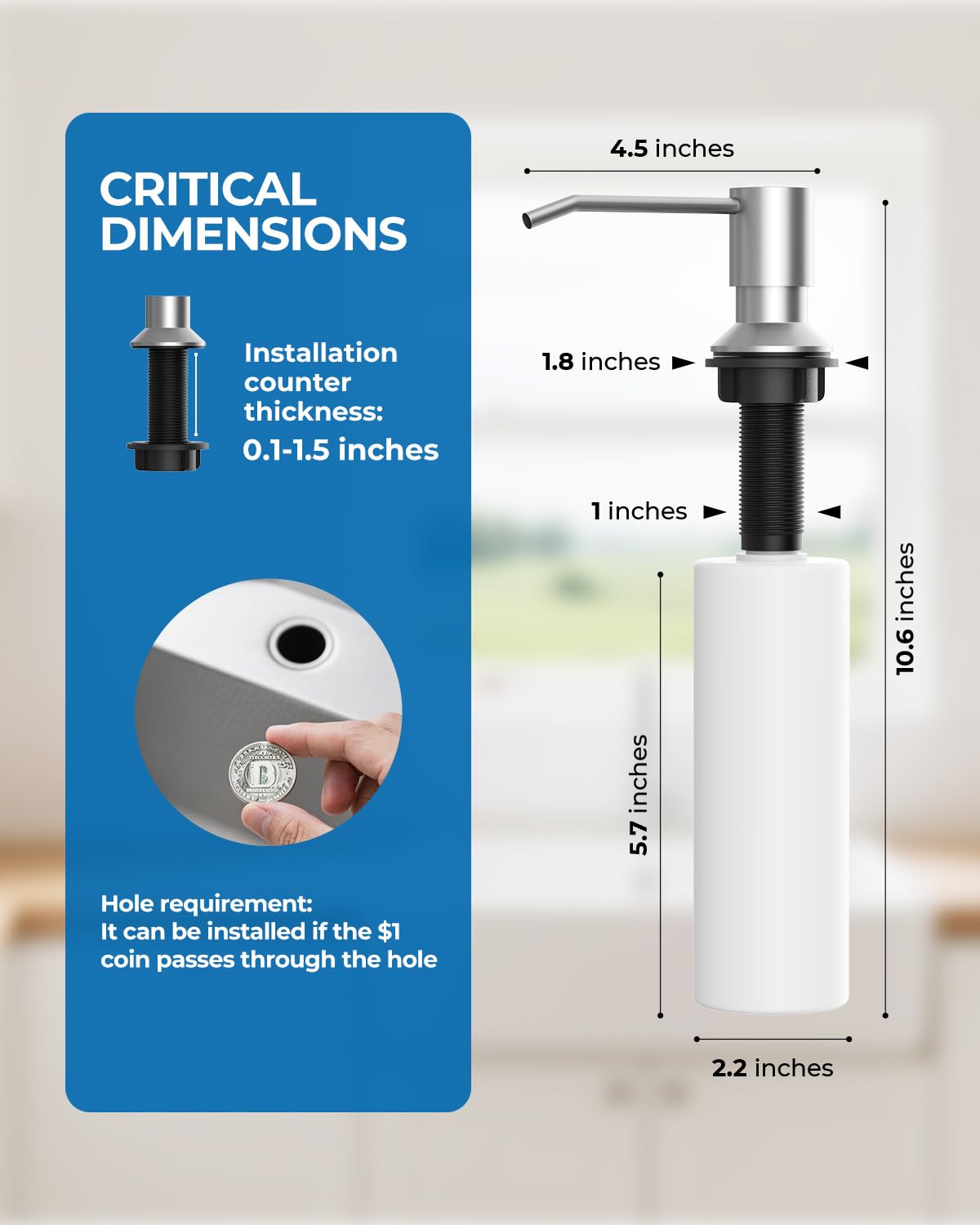 WEWE ceramic cartridge ensures leak-free performance and long life.