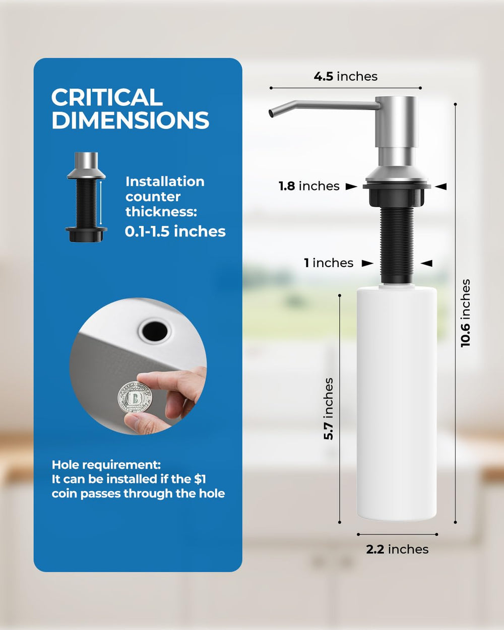WEWE ceramic cartridge ensures leak-free performance and long life.