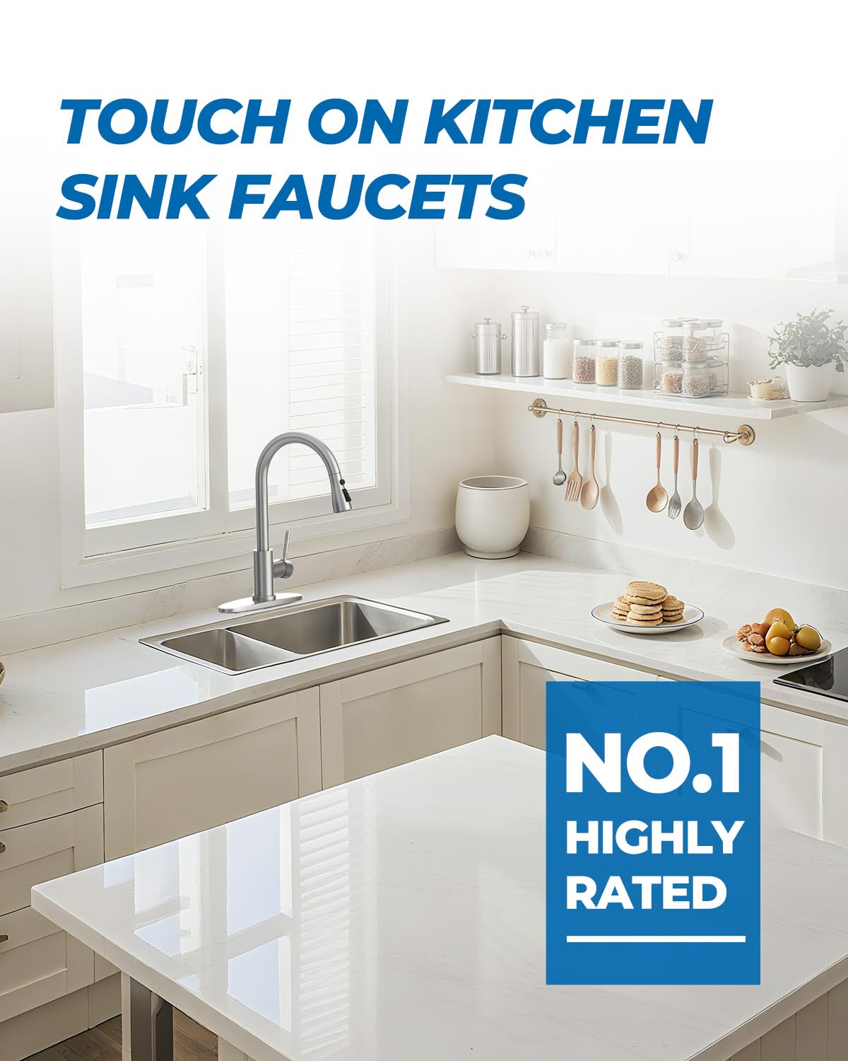 WEWE matte-black finish enhances kitchen aesthetics while resisting stains