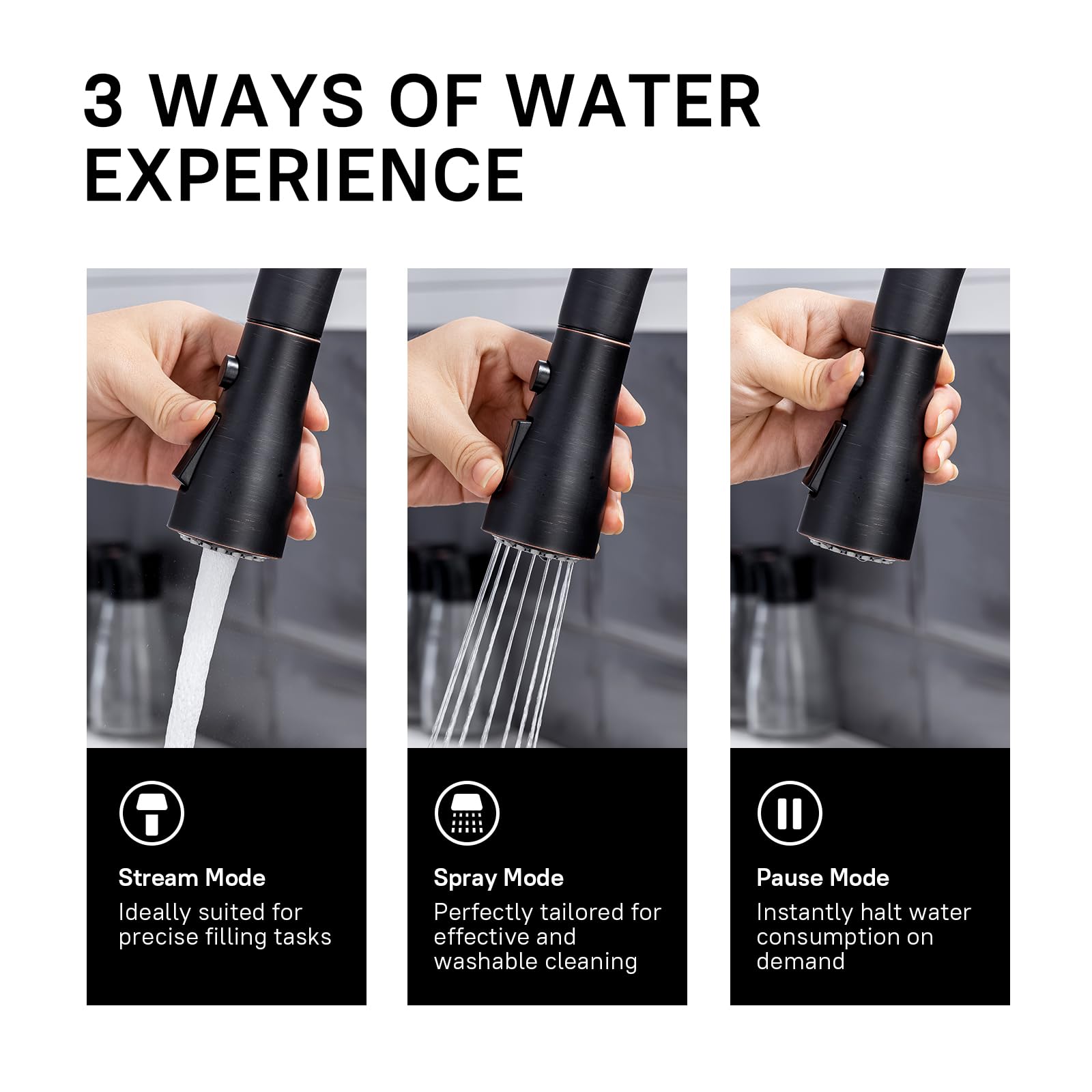 WEWE preinstalled waterlines ensure easy, tool-free installation.