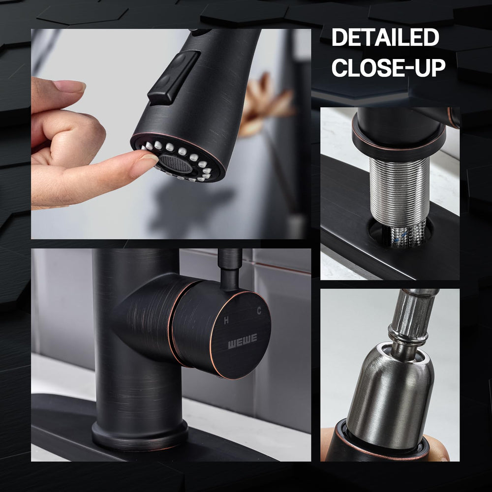 WEWE reinforced hose system supports durable pull-out performance.