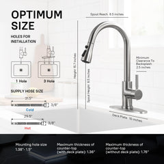 WEWE three-way spray settings for versatile washing and filling tasks.