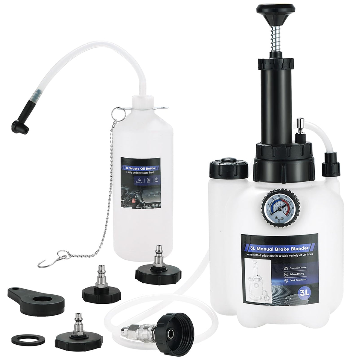 Weyleity 3L manual brake bleeder kit main image for DIY brake work.