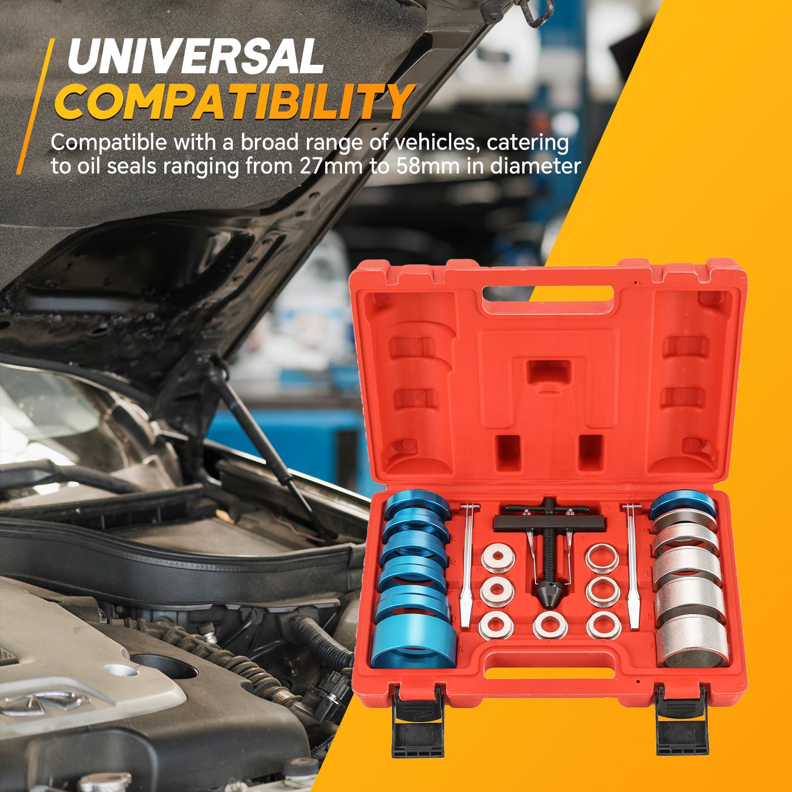 Weyleity blow-mold-case keeps tools organized and portable.