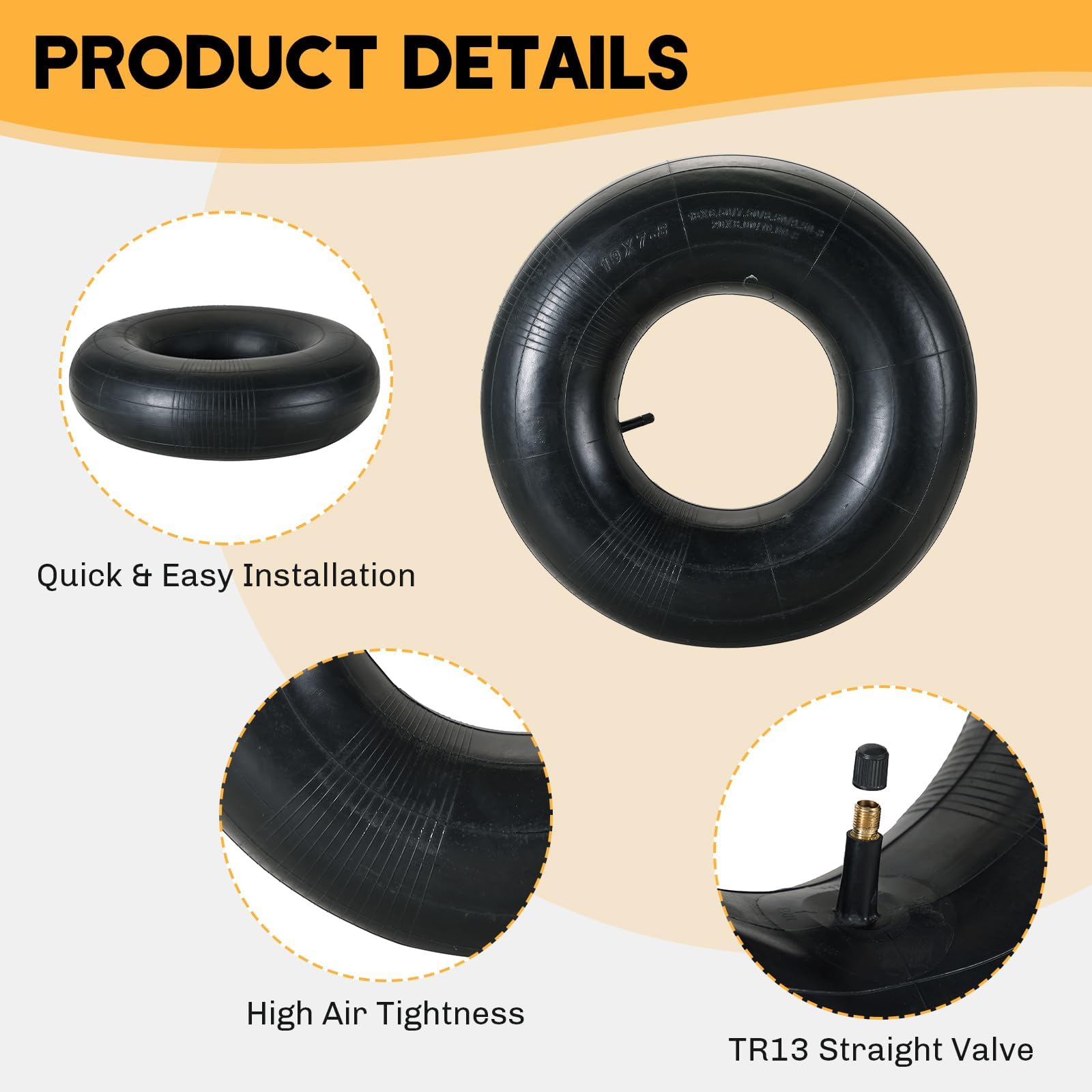 weyleity explosion-proof-seal inner-tube helps prevent air loss after puncture