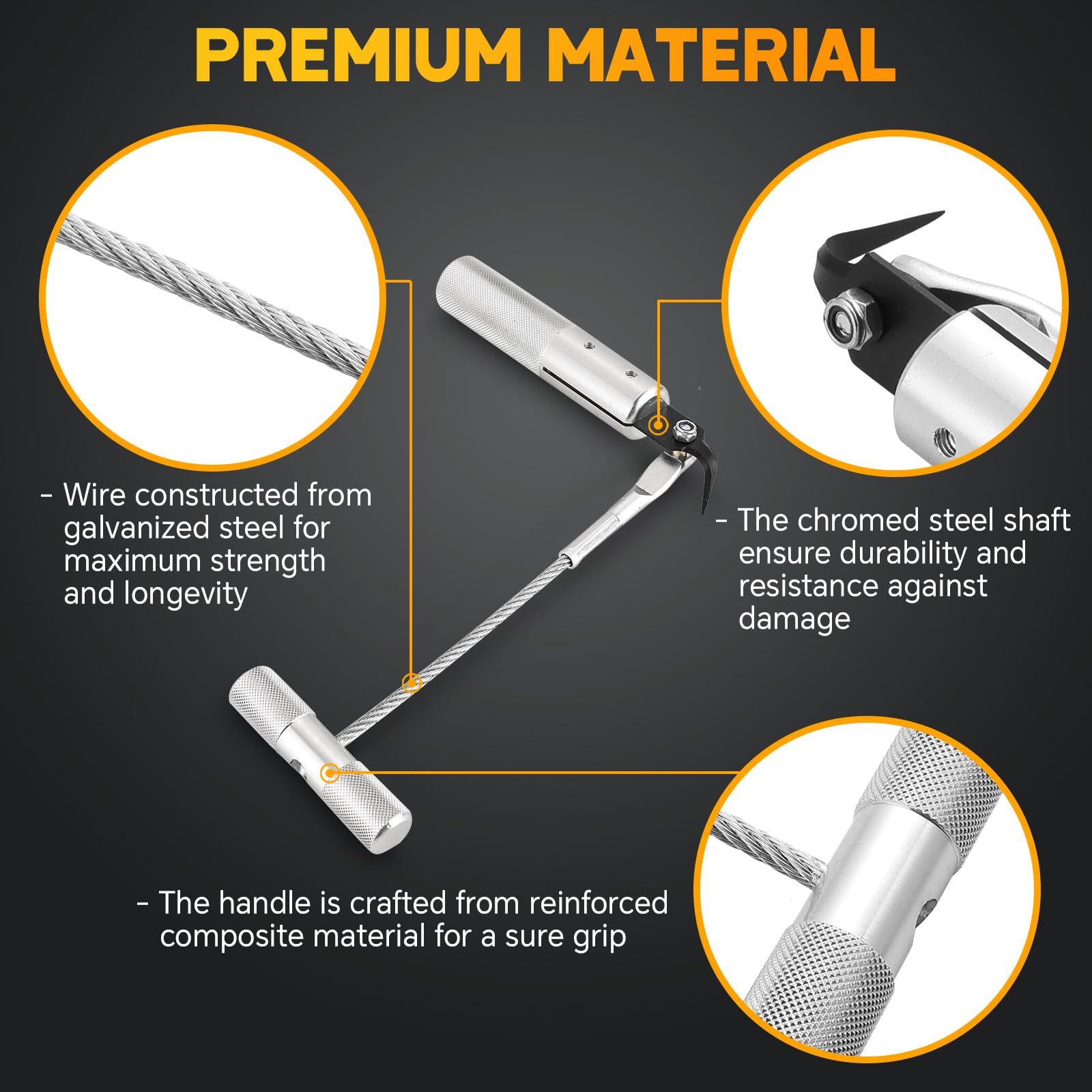 Weyleity Cutting Wire Tool provides clean edge cuts during removal.