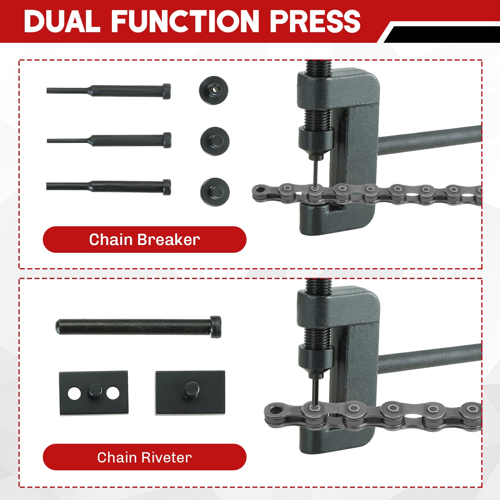 Weyleity riveter and carrying case for organized roadside maintenance