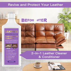 WEYSTOM leather care swatch shows revived softness after treatment