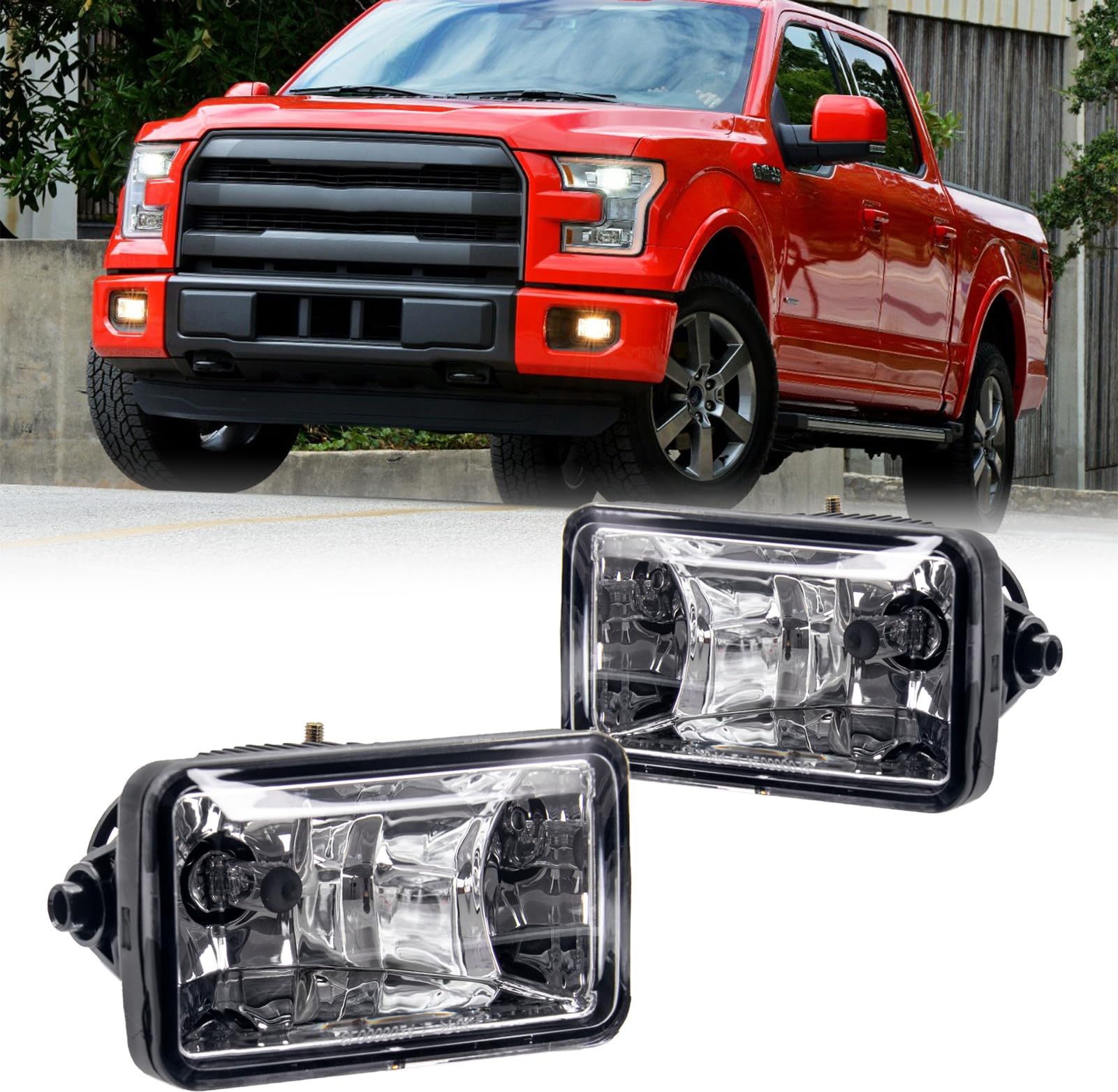 WEZEMLIGHT fog light for Ford F-150 with clear lens improves visibility in foggy conditions