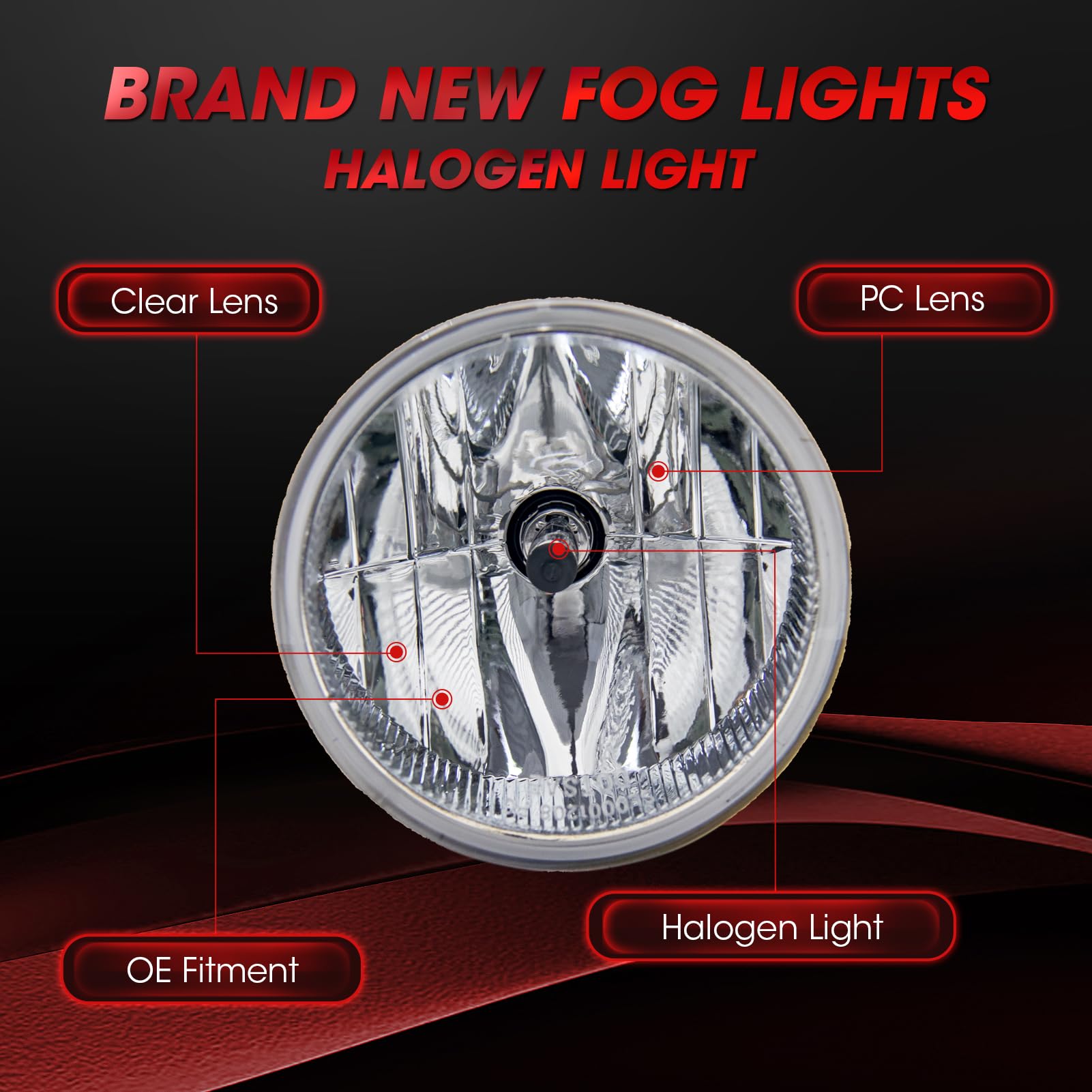 Wezemlight fog light assembly for Ford Expedition enhances fog visibility