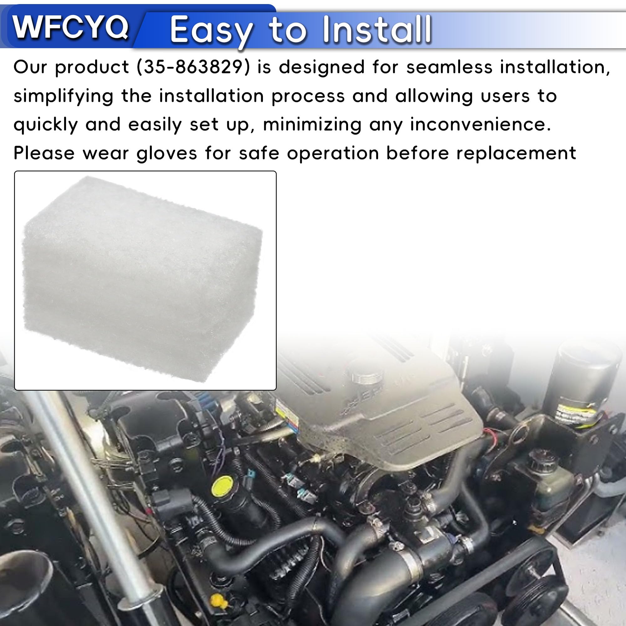 WFCYQ muffler IAC filter for inboard engines in a 4-pack.