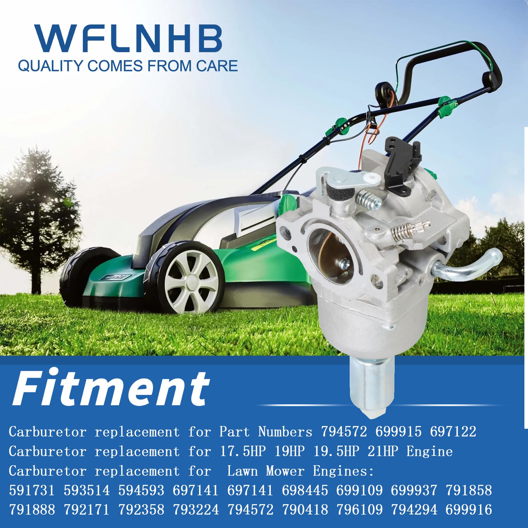 WFLNHB compatibility chart image outlines supported engines and HP range.