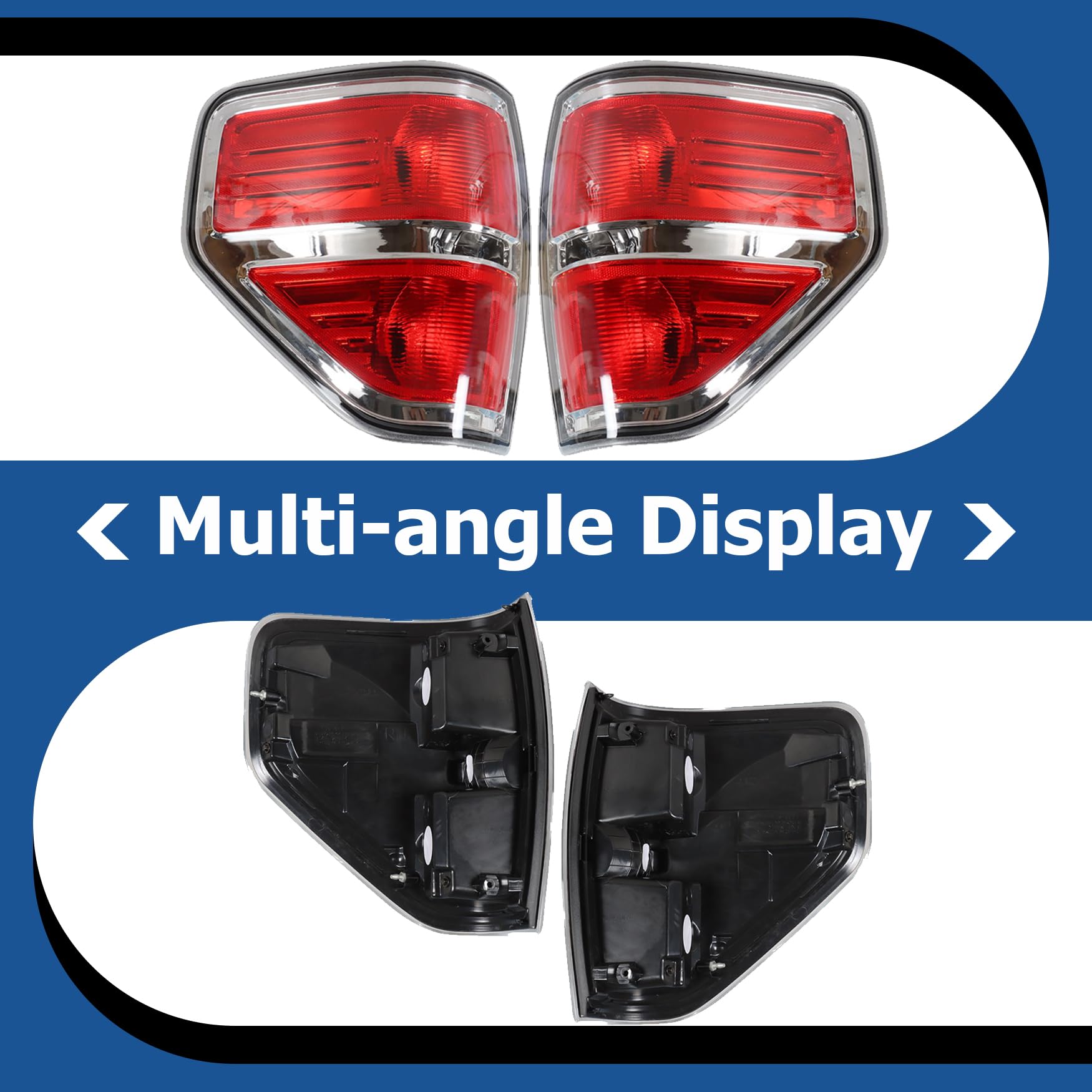 Sealed edges and back protect against dirt in the F-150 tail light.
