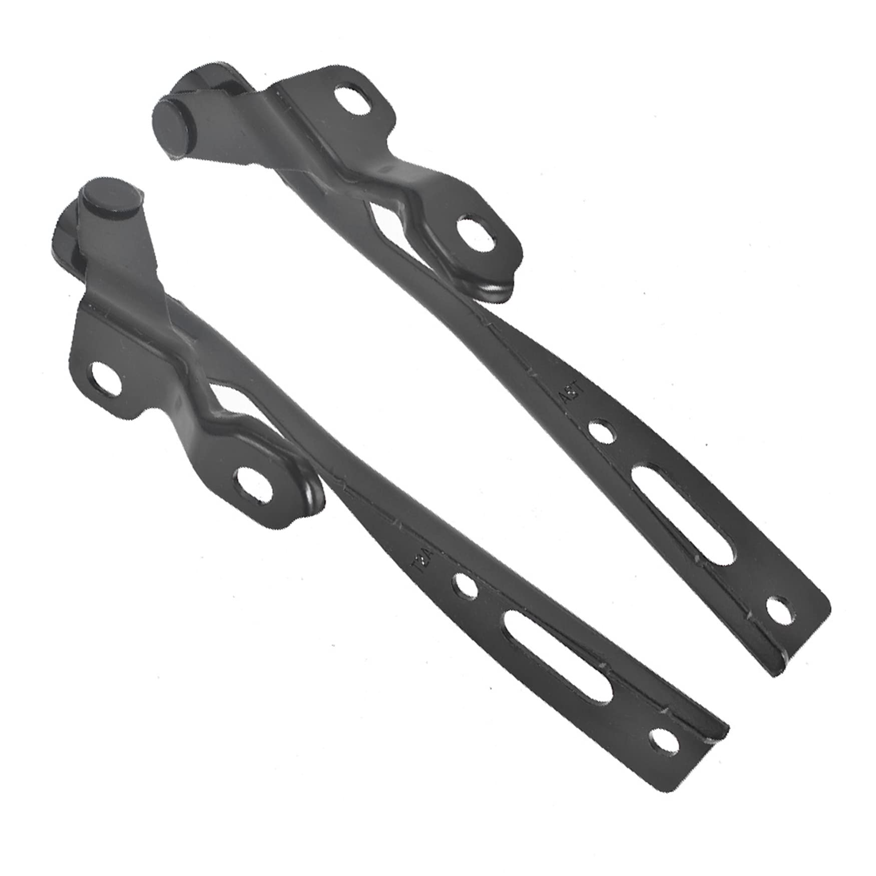 Side profile of WFLNHB hood hinge pair in black finish