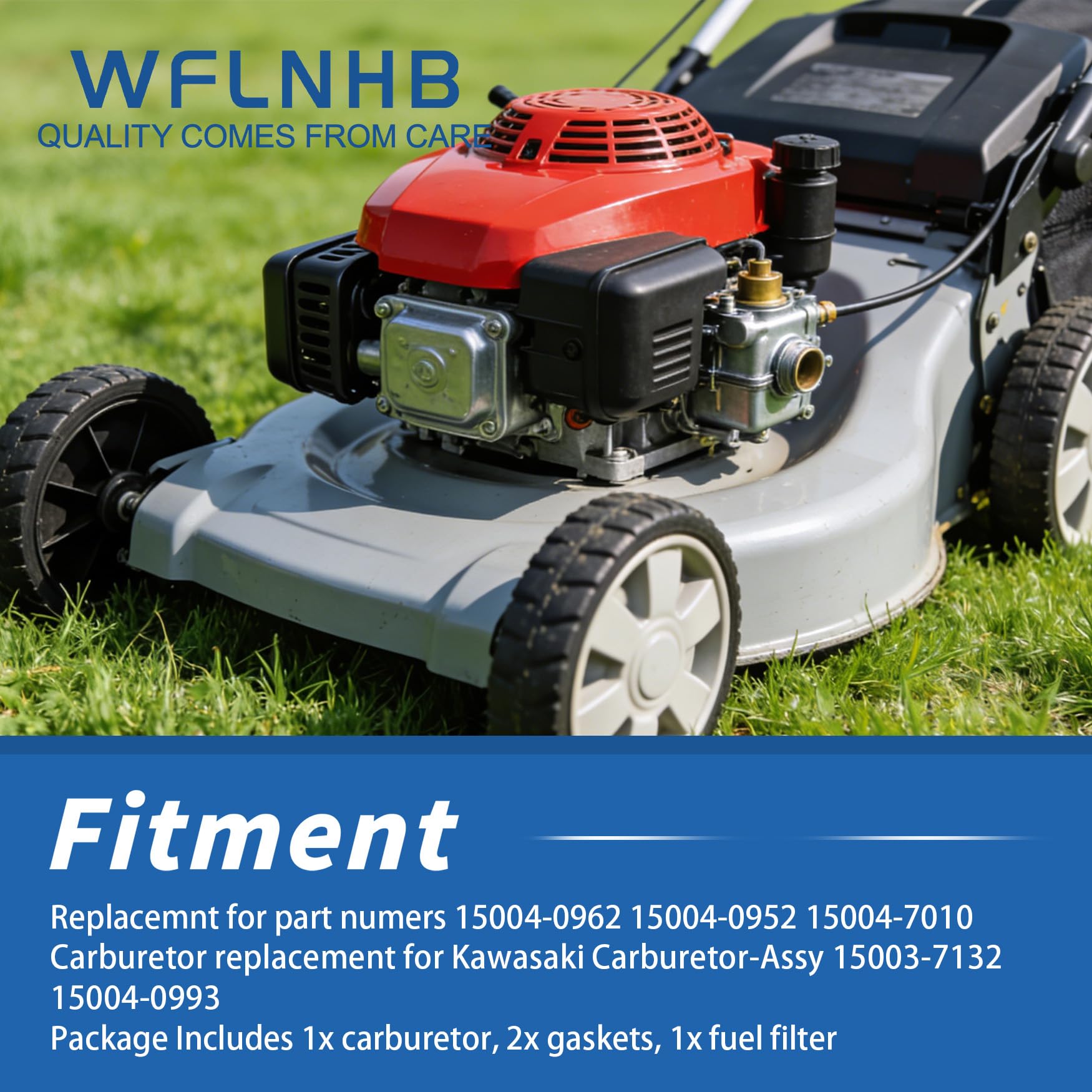 WFLNHB fuel filter included to support clean fuel flow and starting reliability.