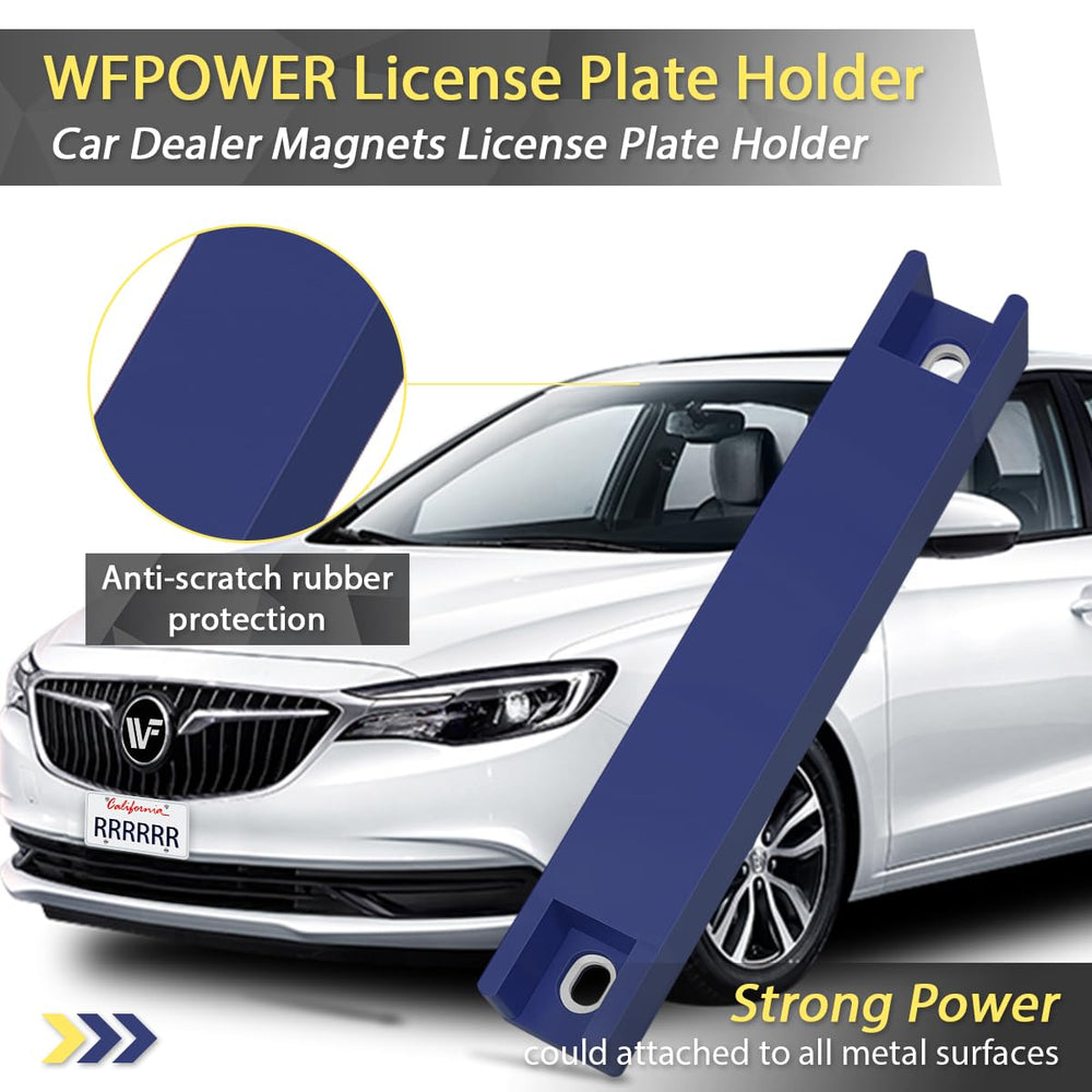 WFPOWER magnetic license plate mount keeps tags secure on the bumper