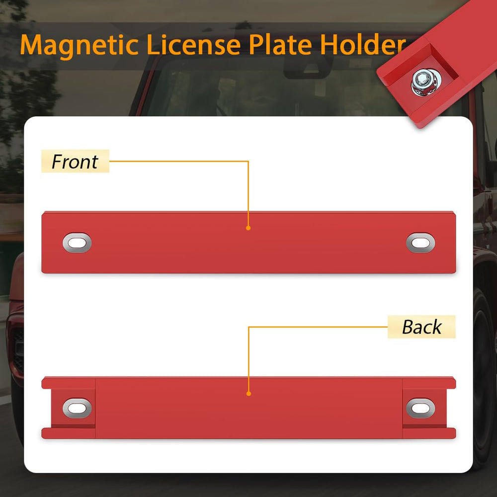 WFPOWER two-pack magnetic plate holders ideal for temporary plates and maintenance