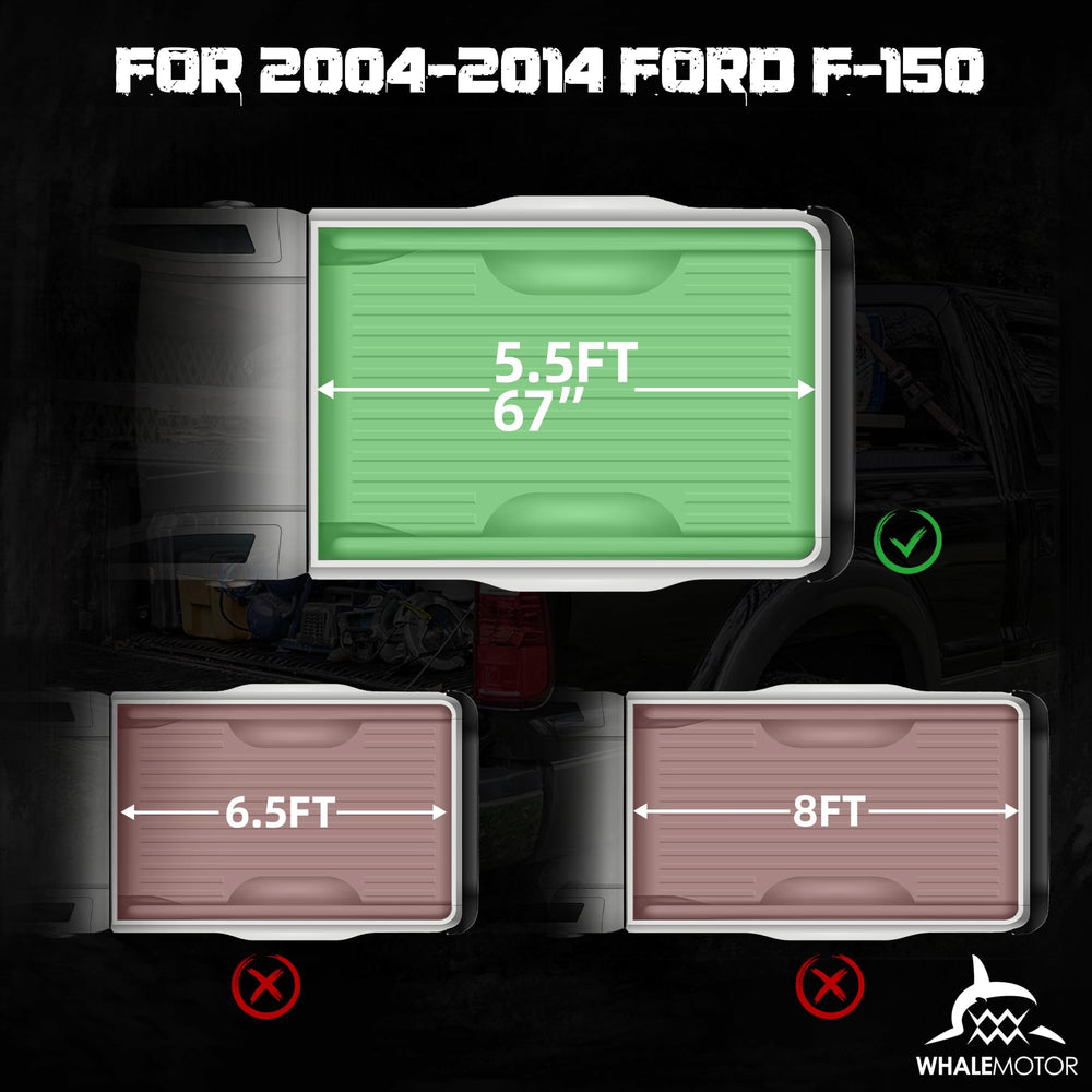 WHALEMOTOR tri-fold design with reinforced latches for secure cargo and theft deterrence