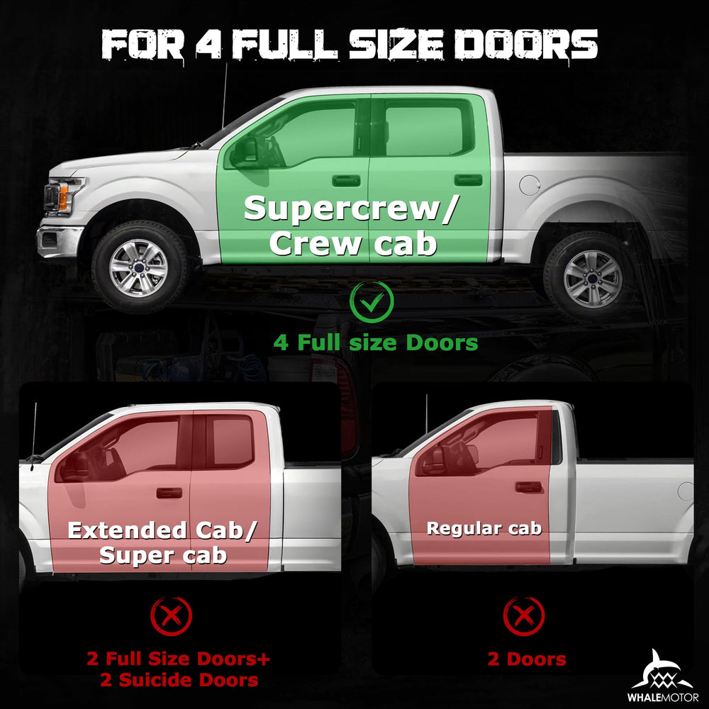 WHALEMOTOR underseat storage for Super Duty fit demonstrates easy access and extra compartments