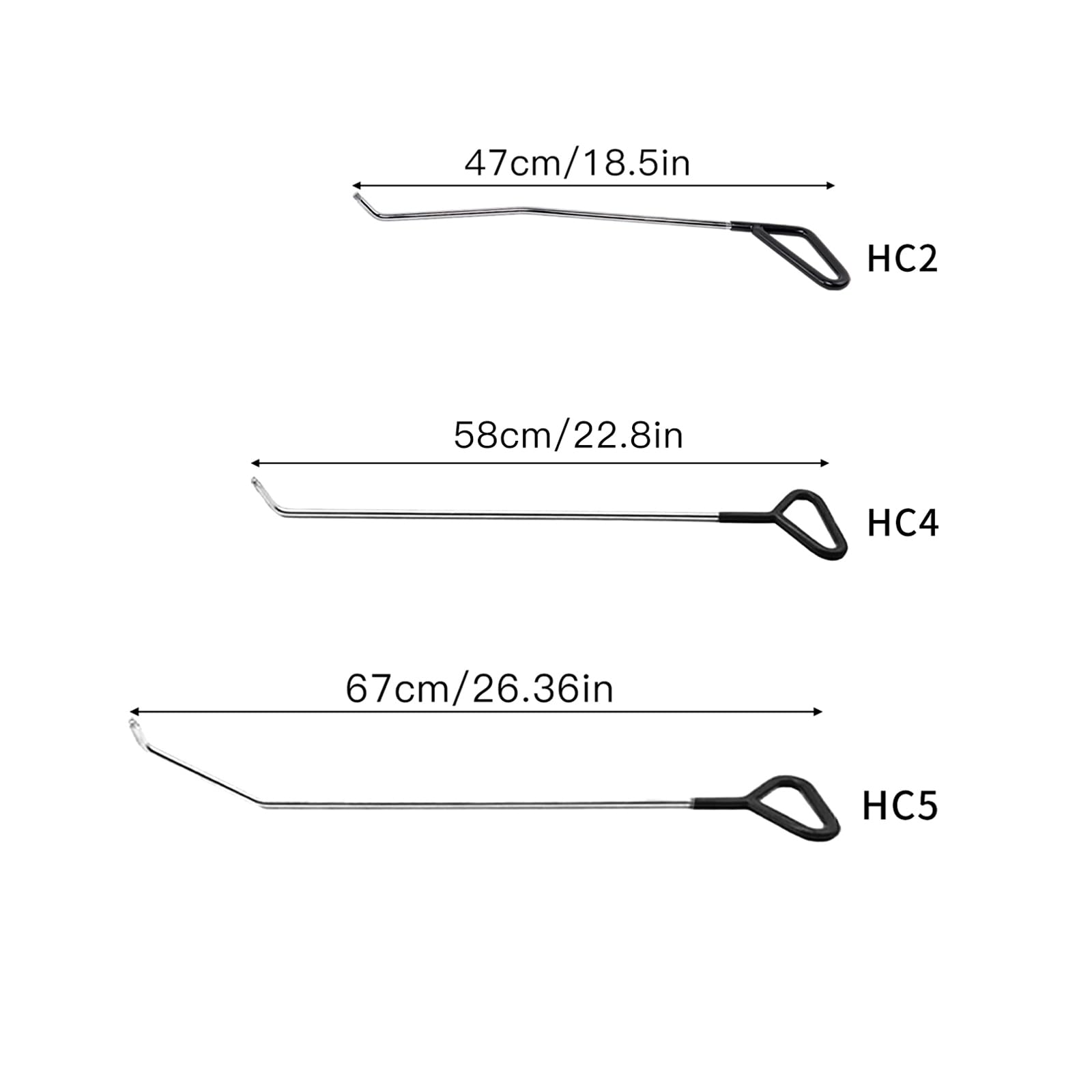 WHDZ HC2 rod shown for tight spots on auto panels