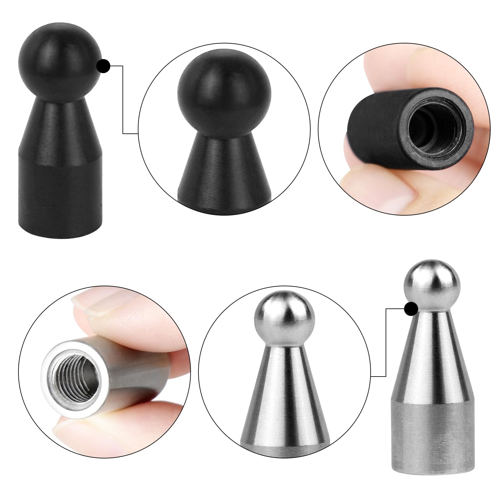 WHDZ stainless steel tips featuring durable contact for dent work