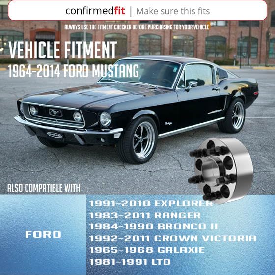 Wheel Accessories Parts hub-centric spacers 2in thick fit Ford Mustang and Explorer.