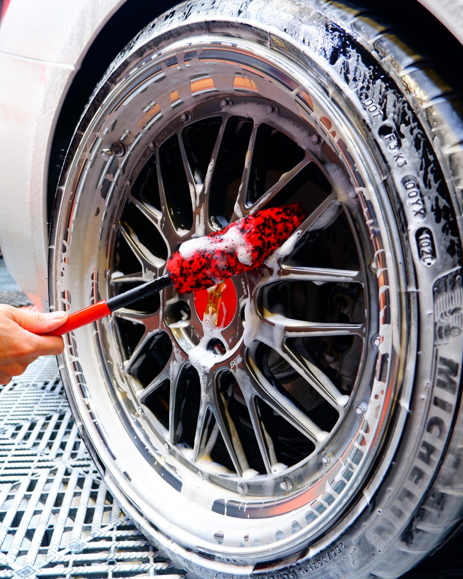 Wheel Brushes for Cleaning Wheels easy maintenance fibers rinse and air dry quickly
